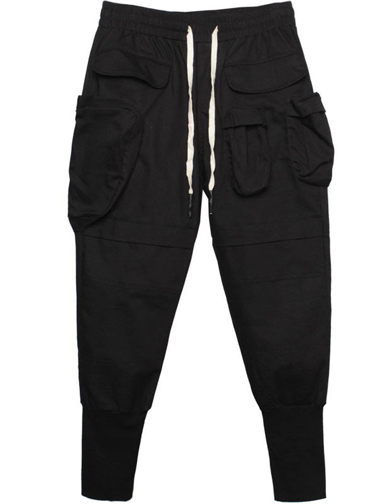 Tactical Bullet Pocket Functional Cuffed Cargo Pants WN22479