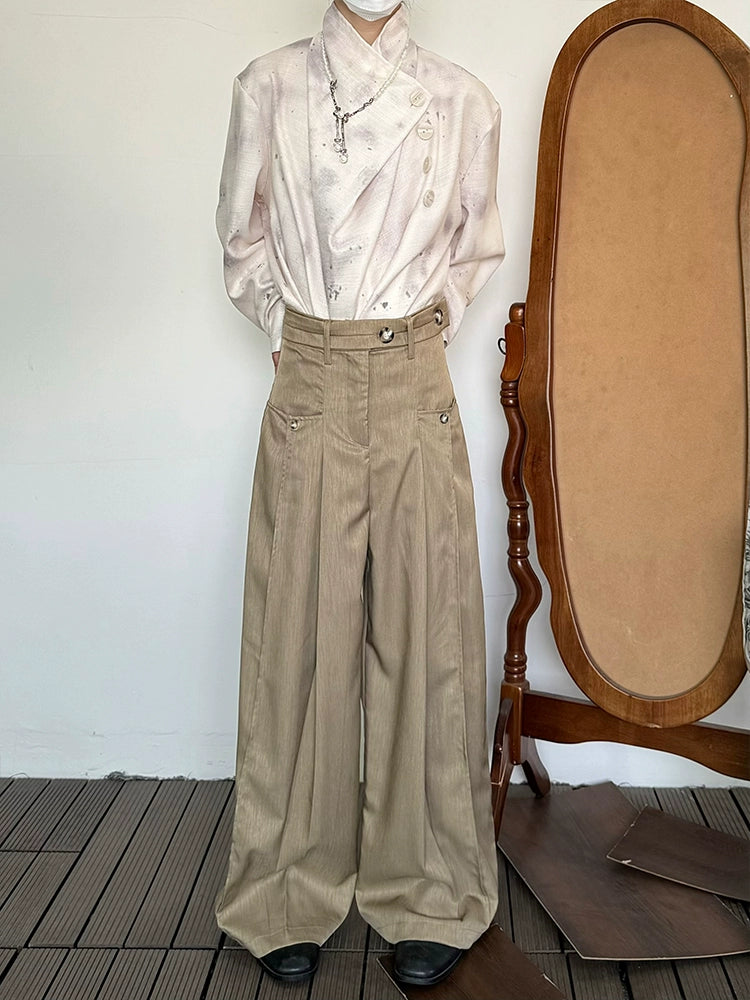High Waist Wide Leg Trousers WN20029