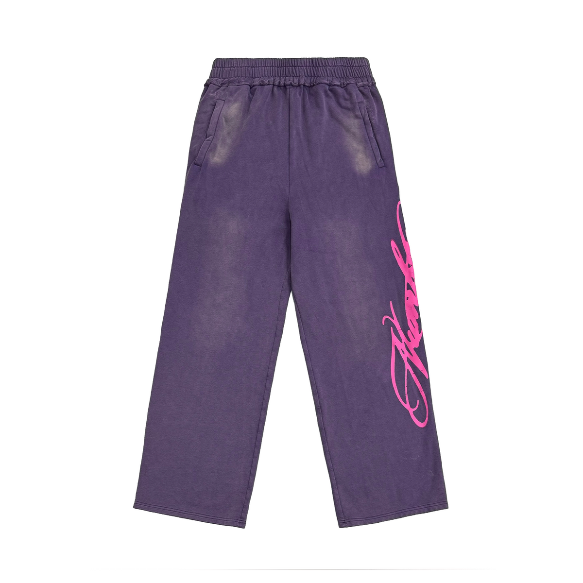 Wide Leg Drawstring Logo Print Sweatpants WN27187