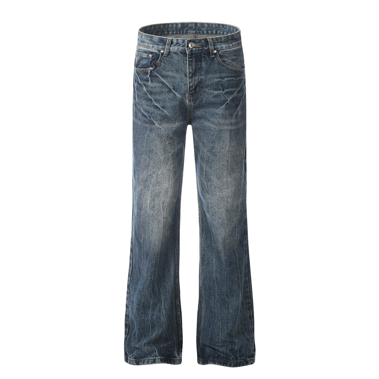 Washed Flare Denim Jeans WN19435