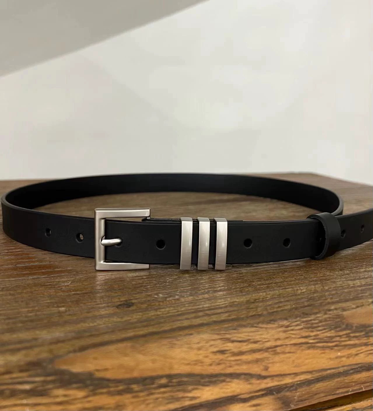 Metal Buckle Versatile PU Leather Belt WN23157