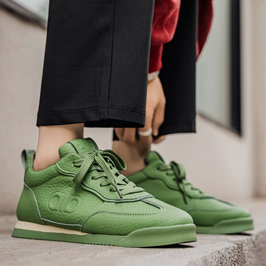 Leather Soft Sole Sporty Shoes WN23390