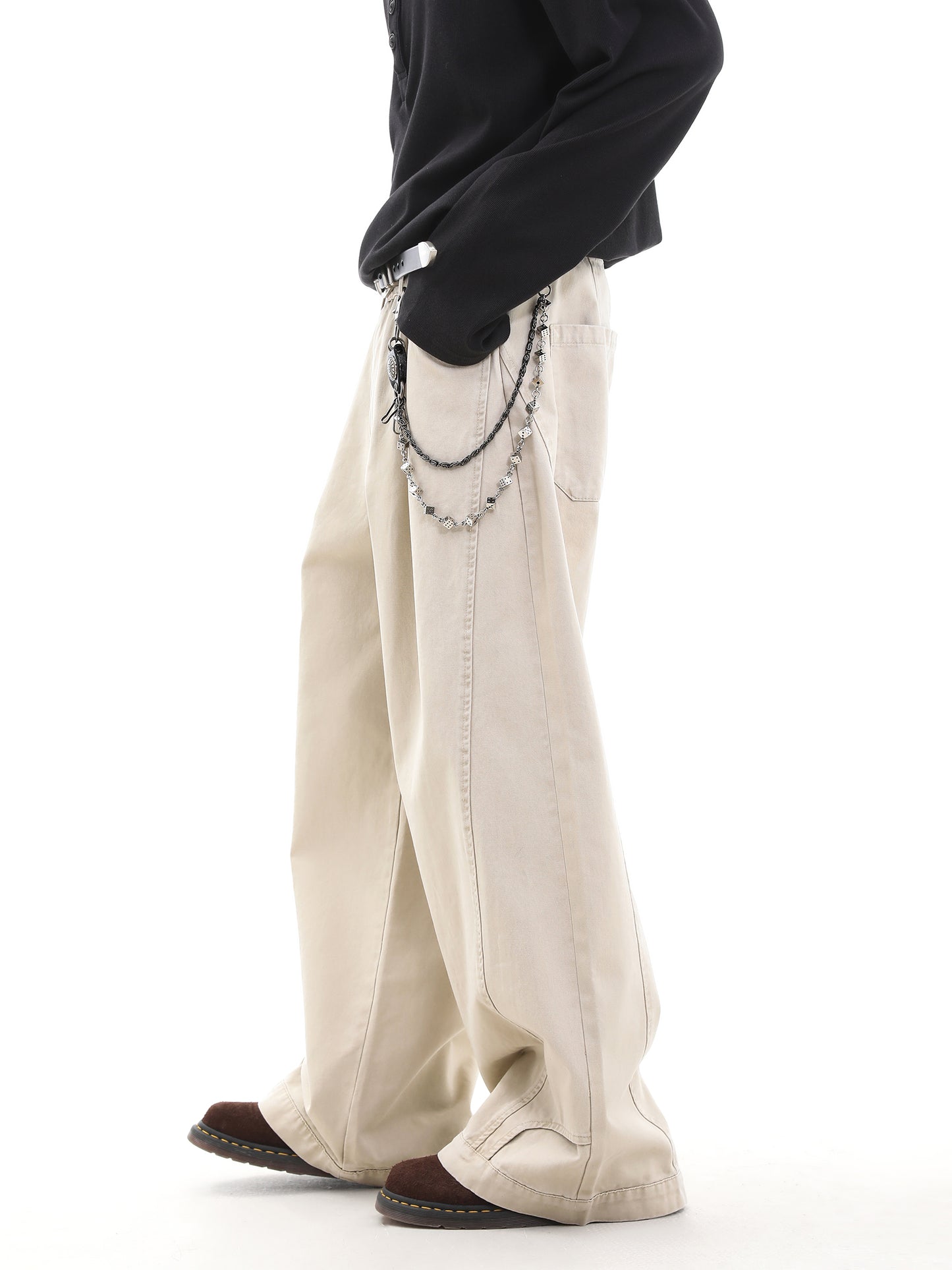 Wide-Leg Straight Pants WN15652
