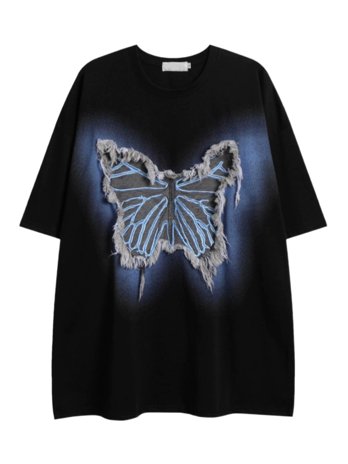 Butterfly Patch Oversize Short Sleeve T-Shirt WN5591