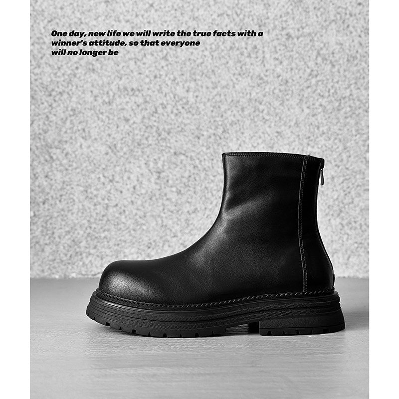 Platform Thick Sole Zipper Boots WN24520