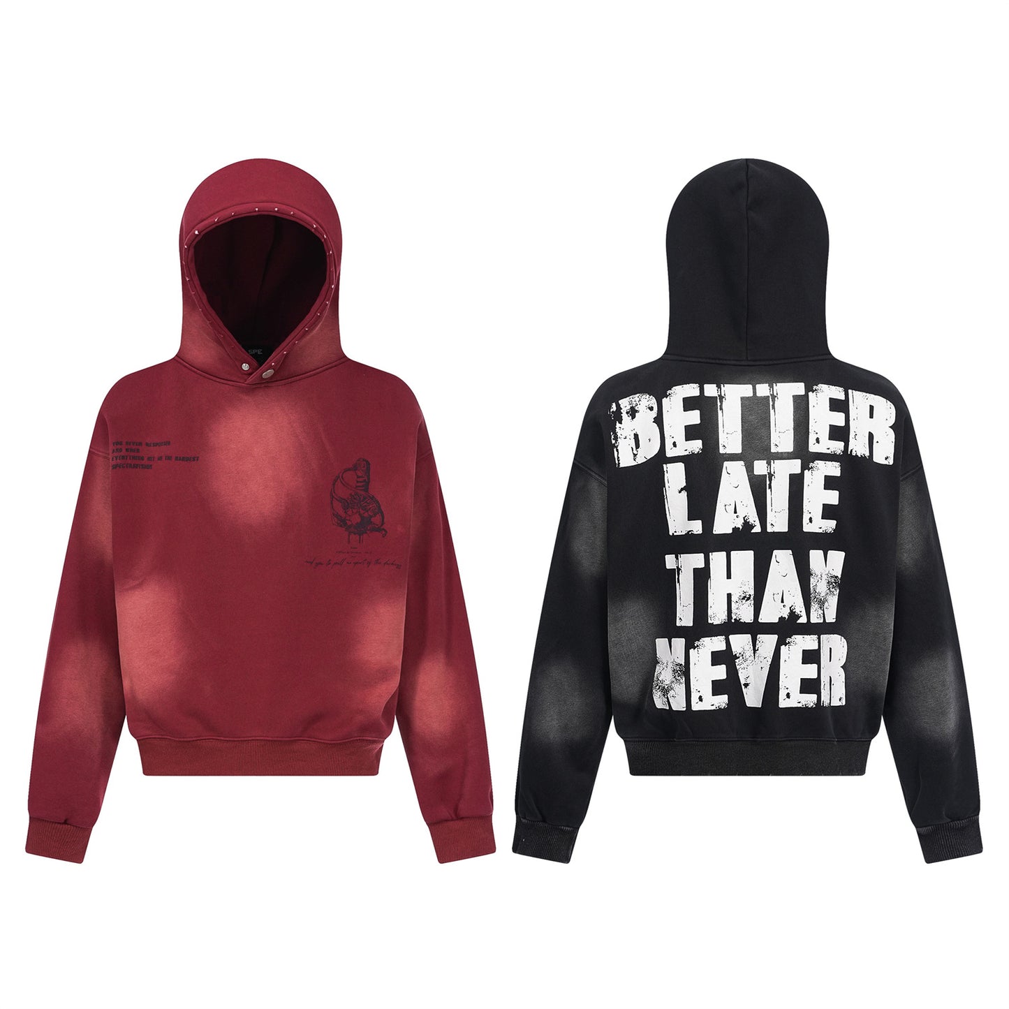 Letter Print Fleece Lining Pullover Hoodie WN11484