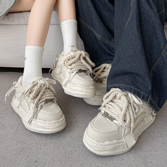 Rope Lace Chunky Sole Sneakers WN24507