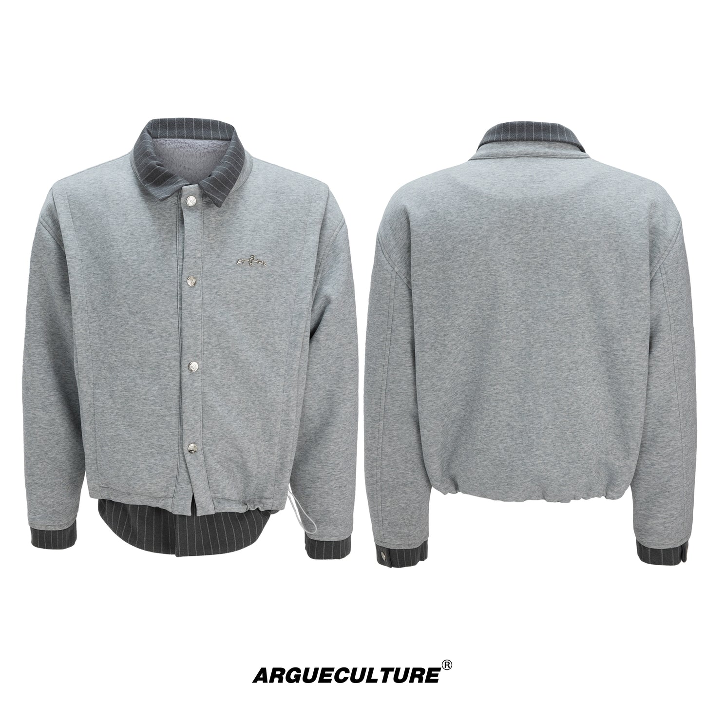 Fake Layered Stripe Jacket WN22600