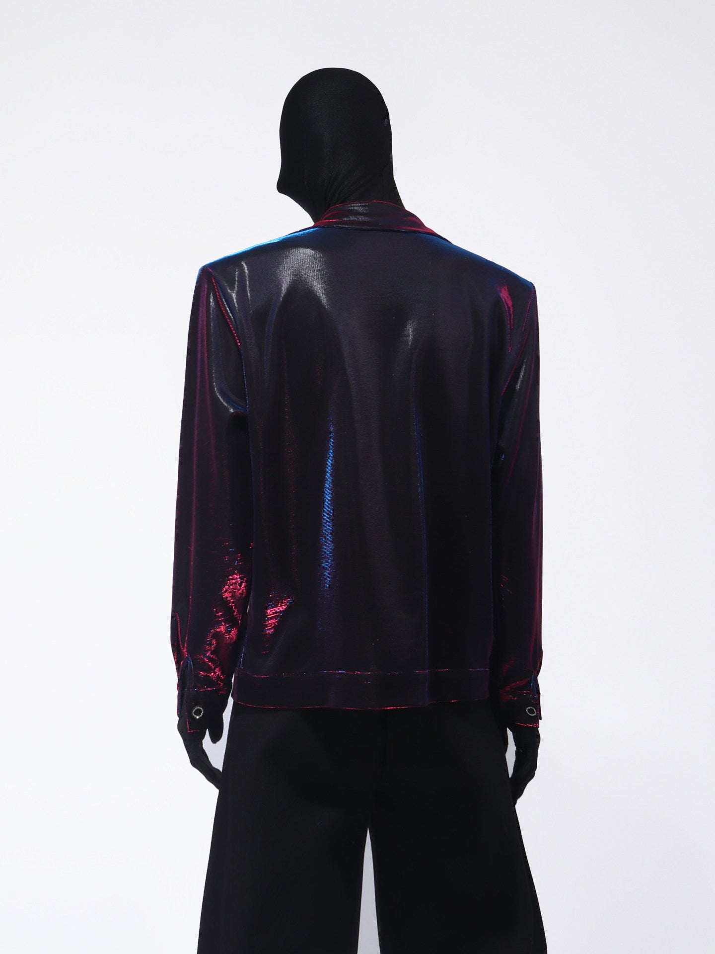 Metallic Texture Pocket Design Jacket WN23704