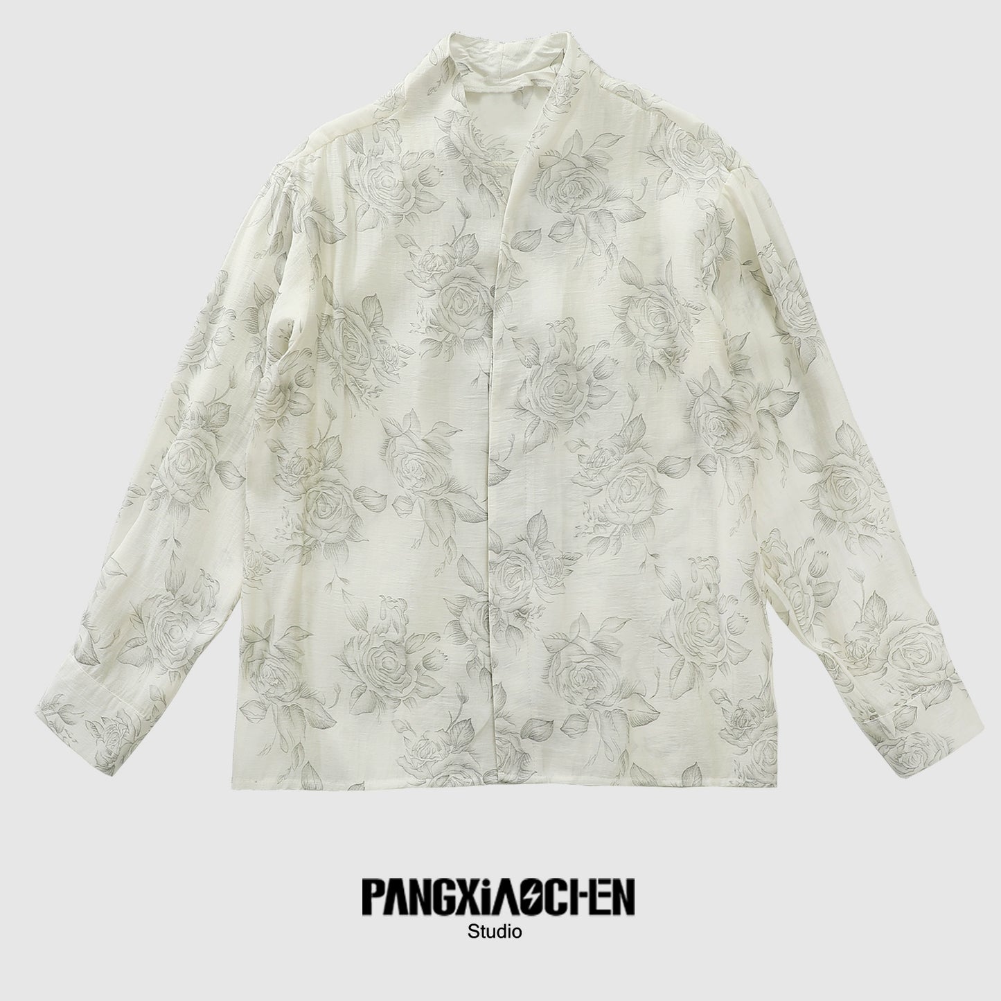 Floral Print Oversize Long Sleeve Shirt WN20495