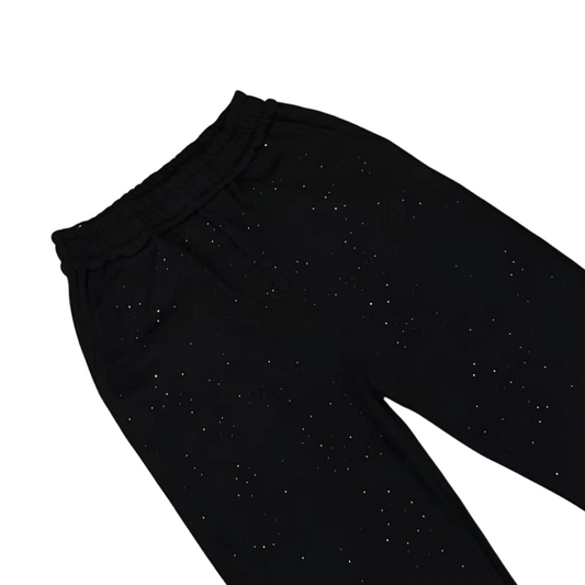 Rhinestone Adjustable Drawstring Sweatpants WN20714
