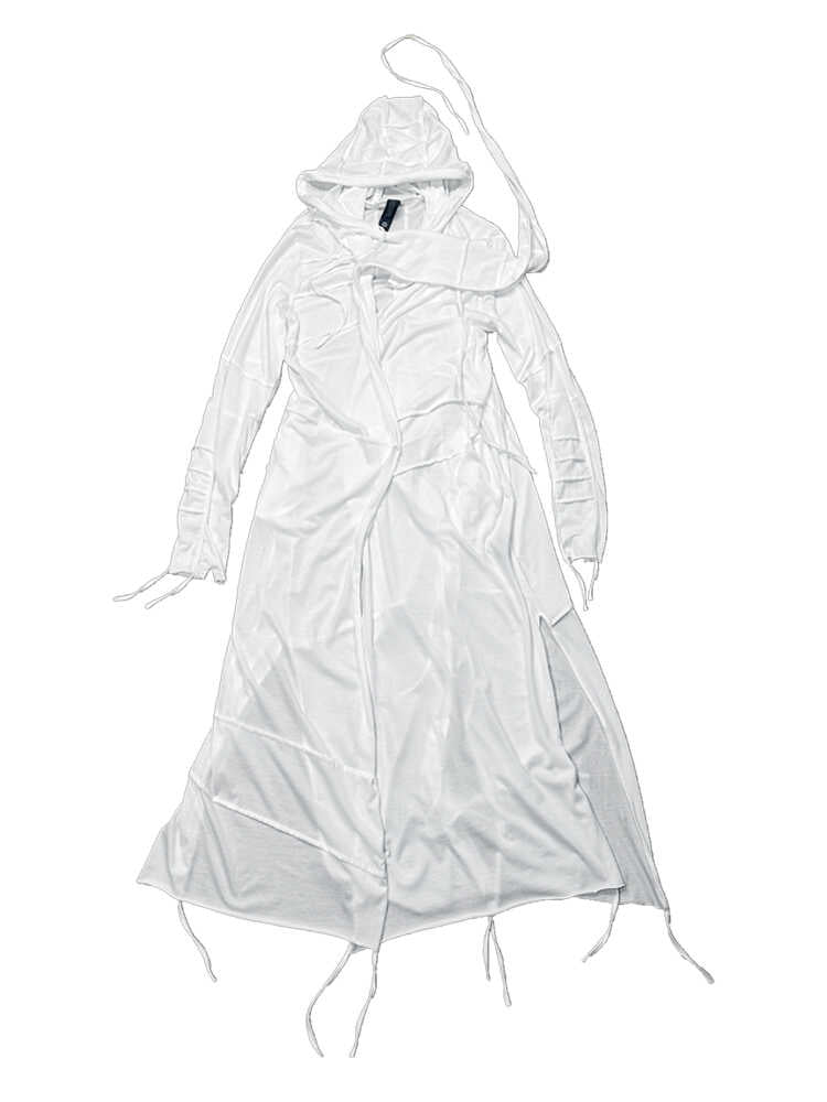 Layered Design Hooded Long Sleeve Shirt WN13814