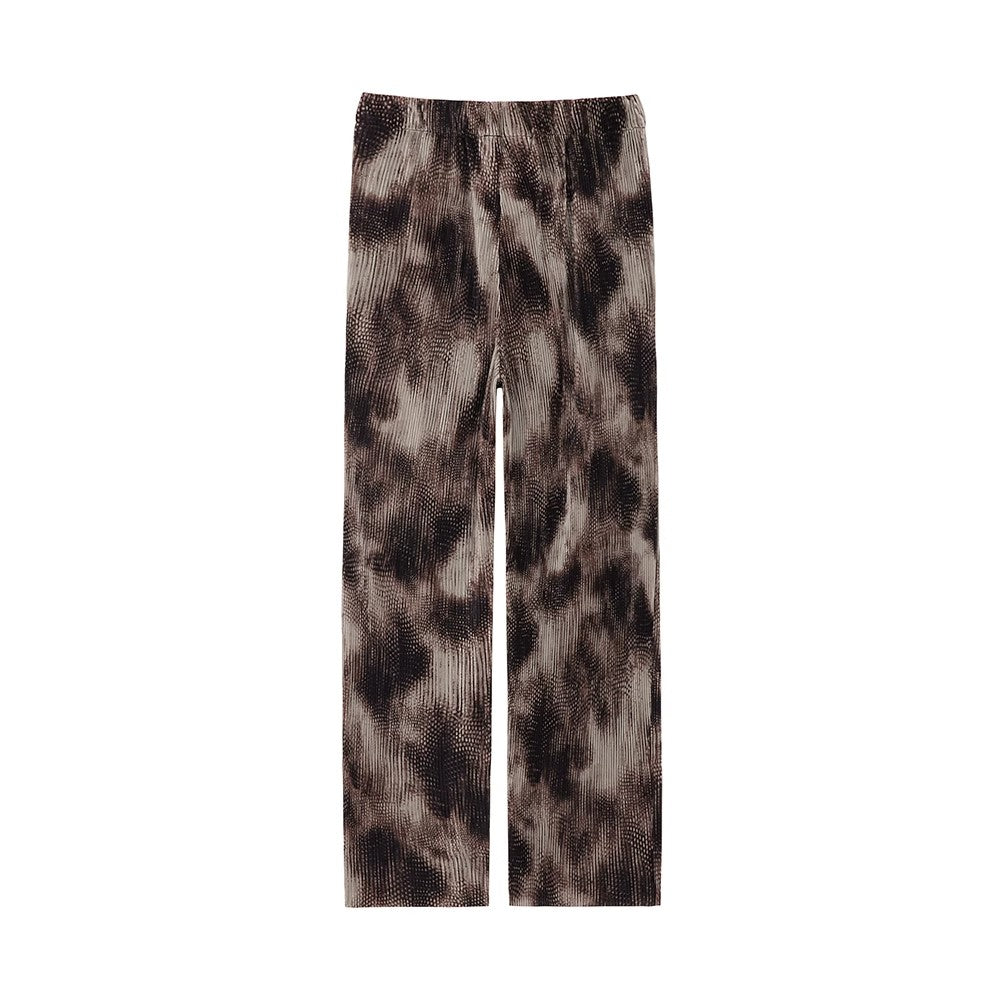 Pletats Wide-Leg Straight Pants WN6778