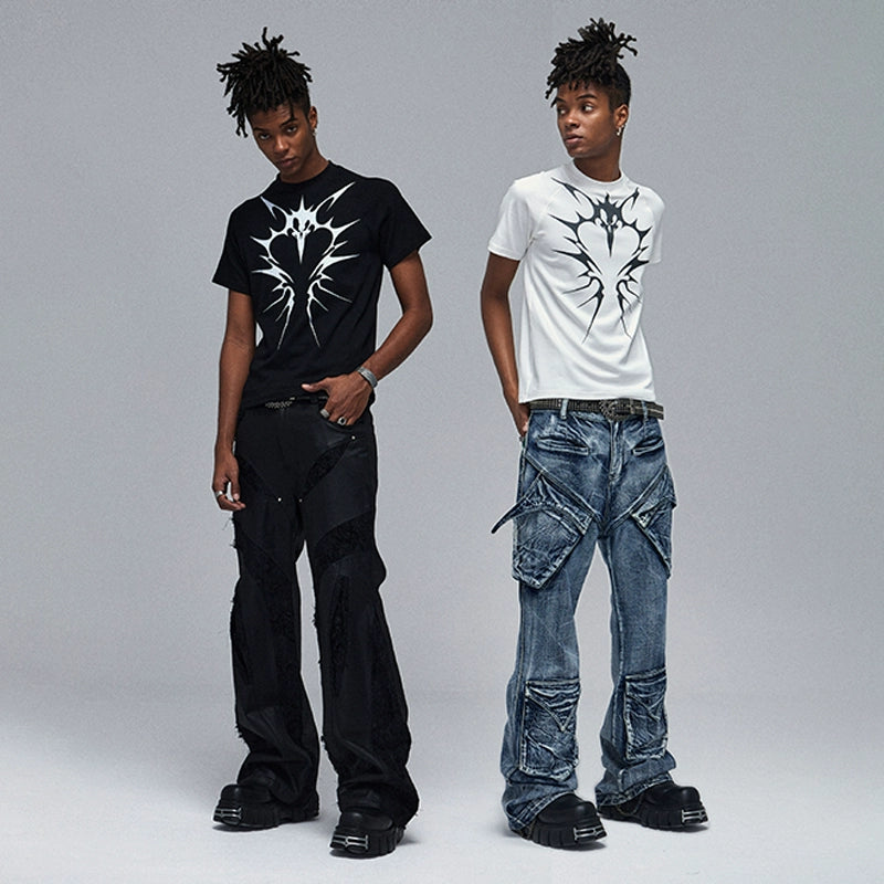 Stretch Graphic Print Short Sleeve T-Shirt WN17050