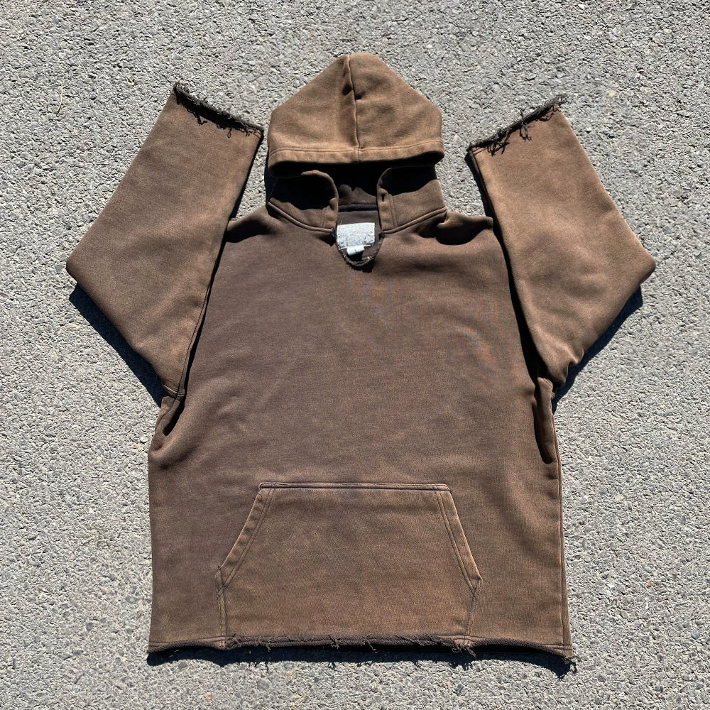 V-Neck Damage Heavyweight Hoodie WN16690