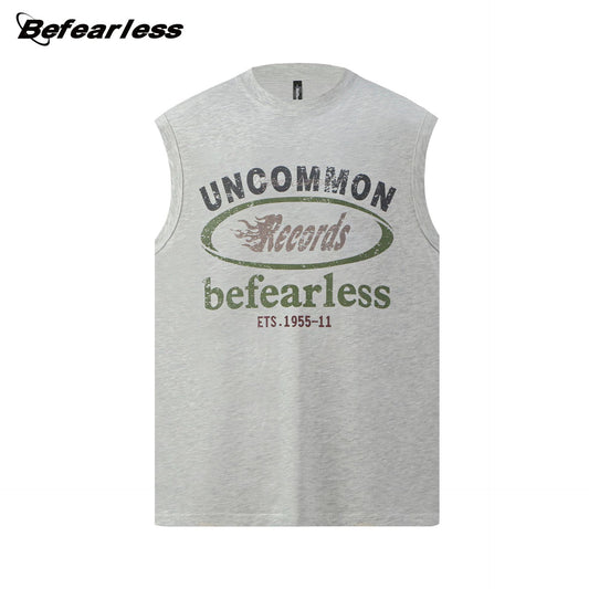 Letter Print Sleeveless T-Shirt WN26211
