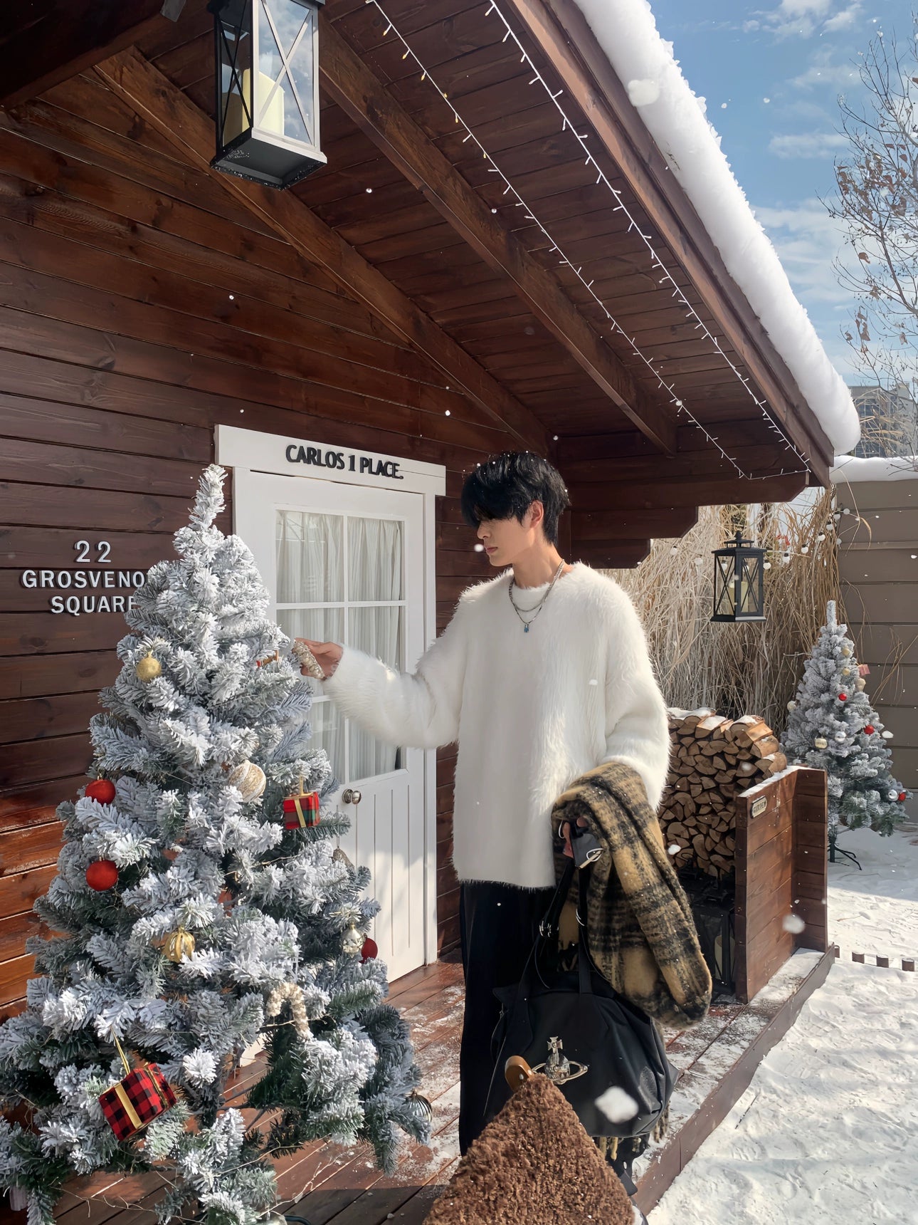 Soft Imitation Mink Oversize Knit Sweater WN19776