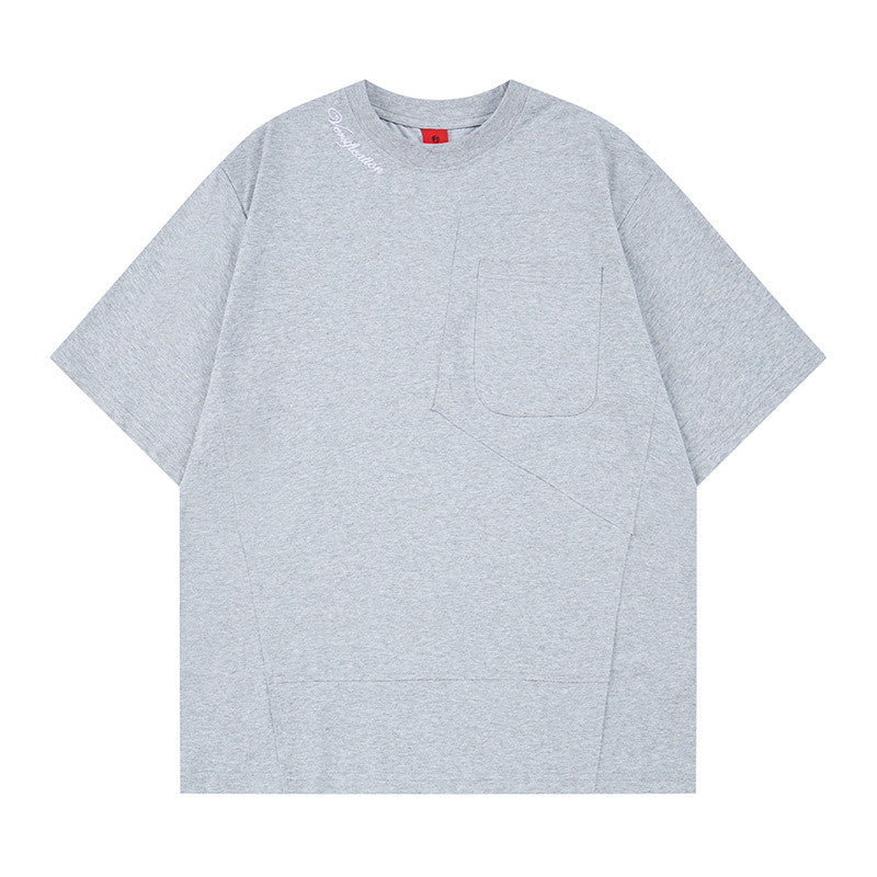Oversize Pocket Detail Short Sleeve T-Shirt WN24442