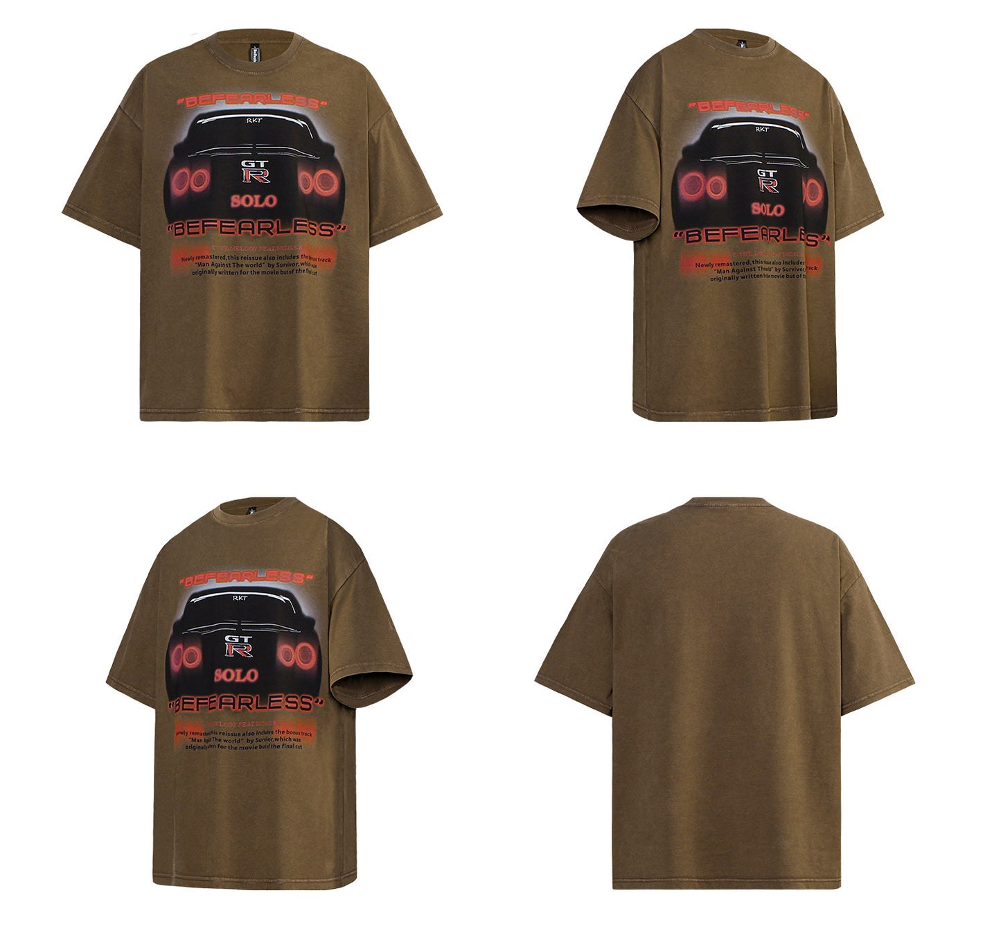 Graphic Letter Print Short Sleeve T-Shirt WN26179