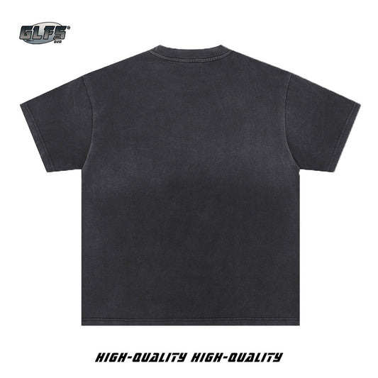 Washed Graffiti Art Short Sleeve T-Shirt WN26584