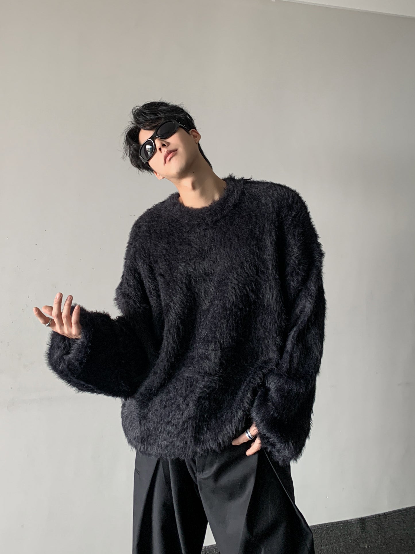 Soft Knit Oversize Pullover Knit Sweater WN15378