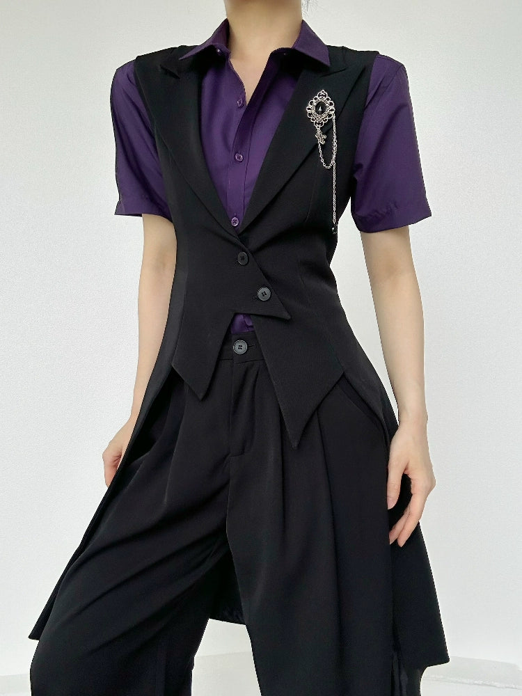 Plain Short Sleeve Shirt WN19634