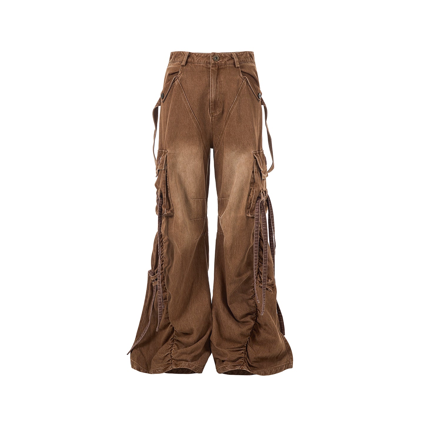 Damage Denim Jacket & Flare Denim Jeans Setup WN14840