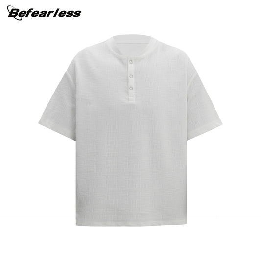 Henley Textured Short Sleeve T-Shirt WN26286