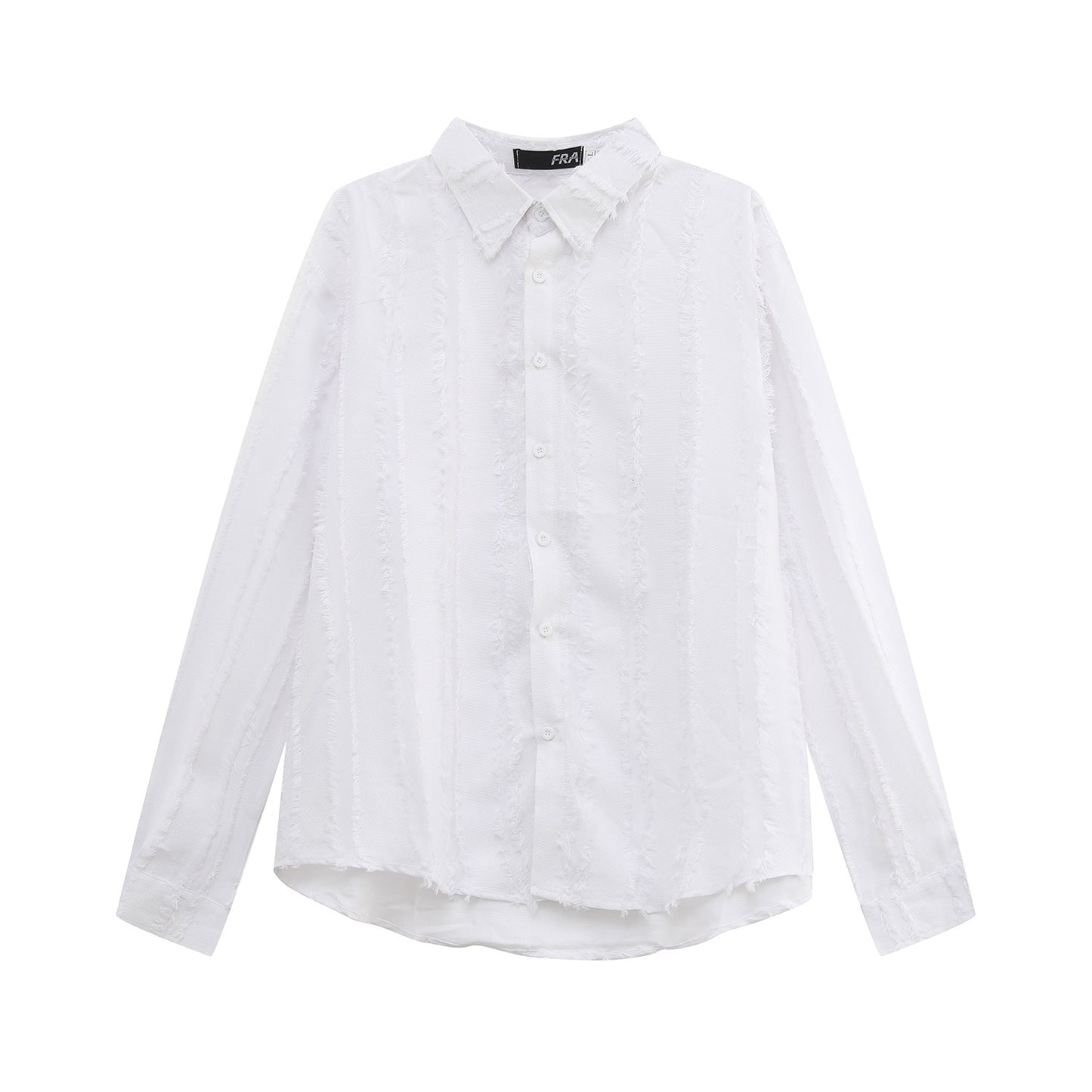 Fringe Texture Long Sleeve Shirt WN24919