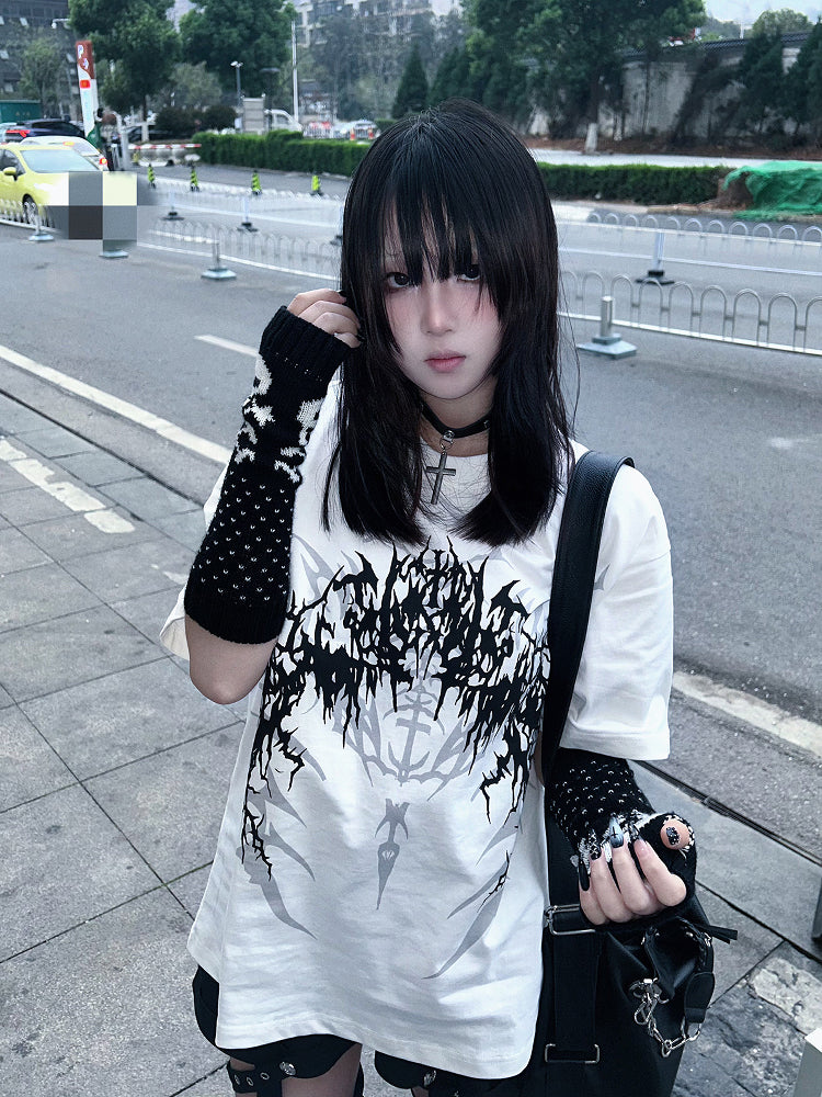 Graphic Design Cotton Short Sleeve T-Shirt WN15587