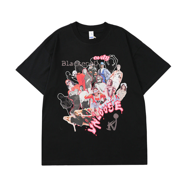 Anime Graphic Oversize Short Sleeve T-Shirt WN12474