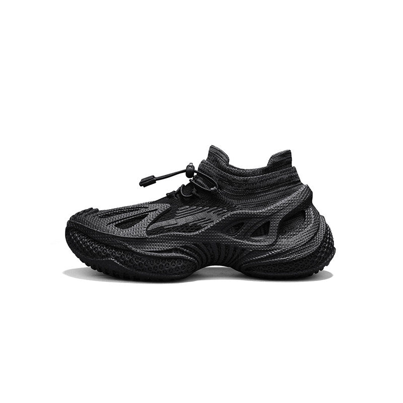 High-Top Hollow Out Chunky Sole Slip-On Sneakers WN23484