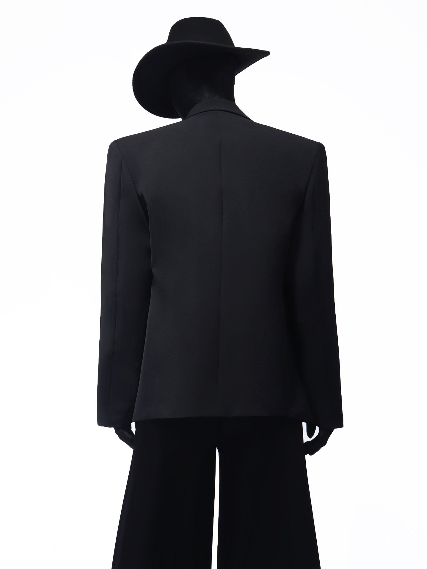 Flower Decor Tailored Jacket & Flare Trousers Setup WN23716