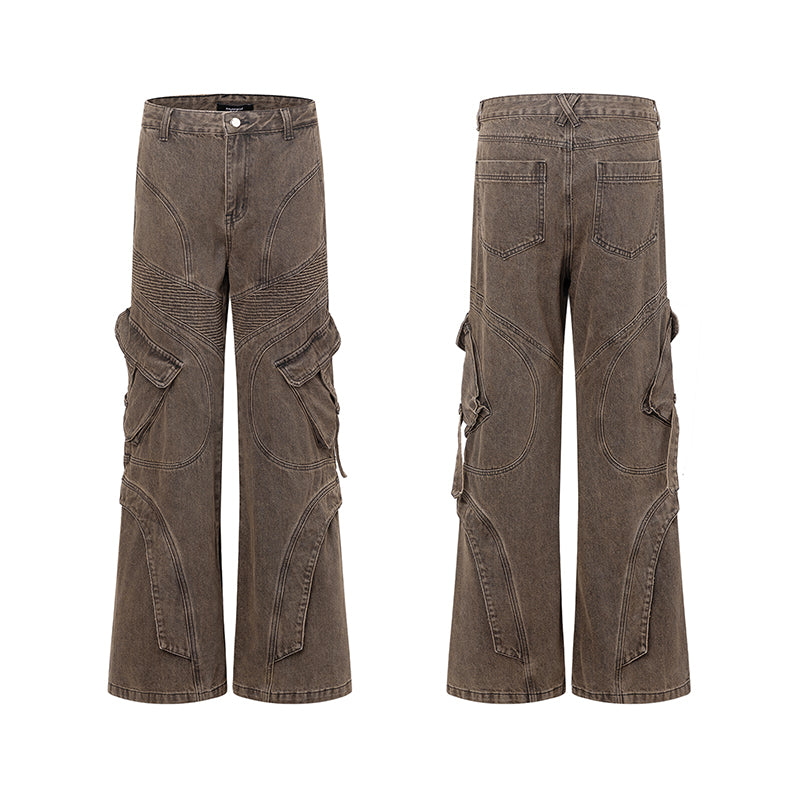 Washed Denim Jacket & Straight Denim Jeans Setup WN15416