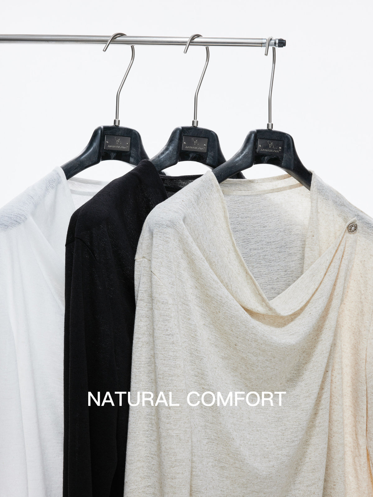 Asymmetric Draped Button Long Sleeve T-Shirt WN27045