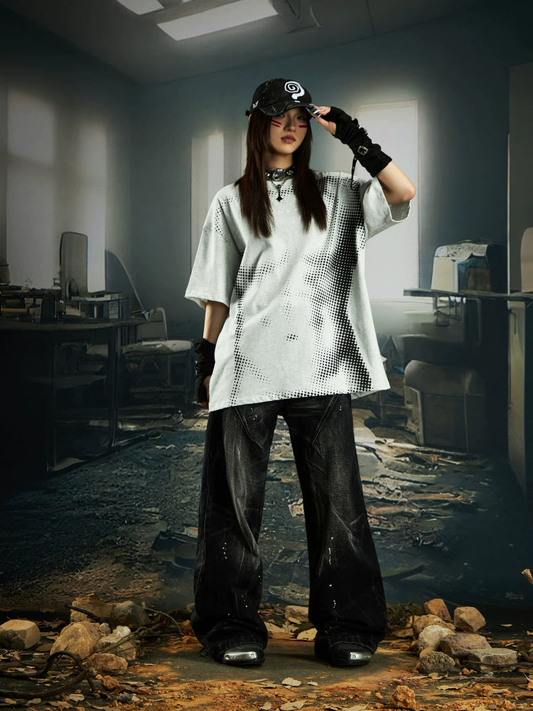 Heavyweight Print Pure Cotton Short Sleeve T-Shirt WN20551