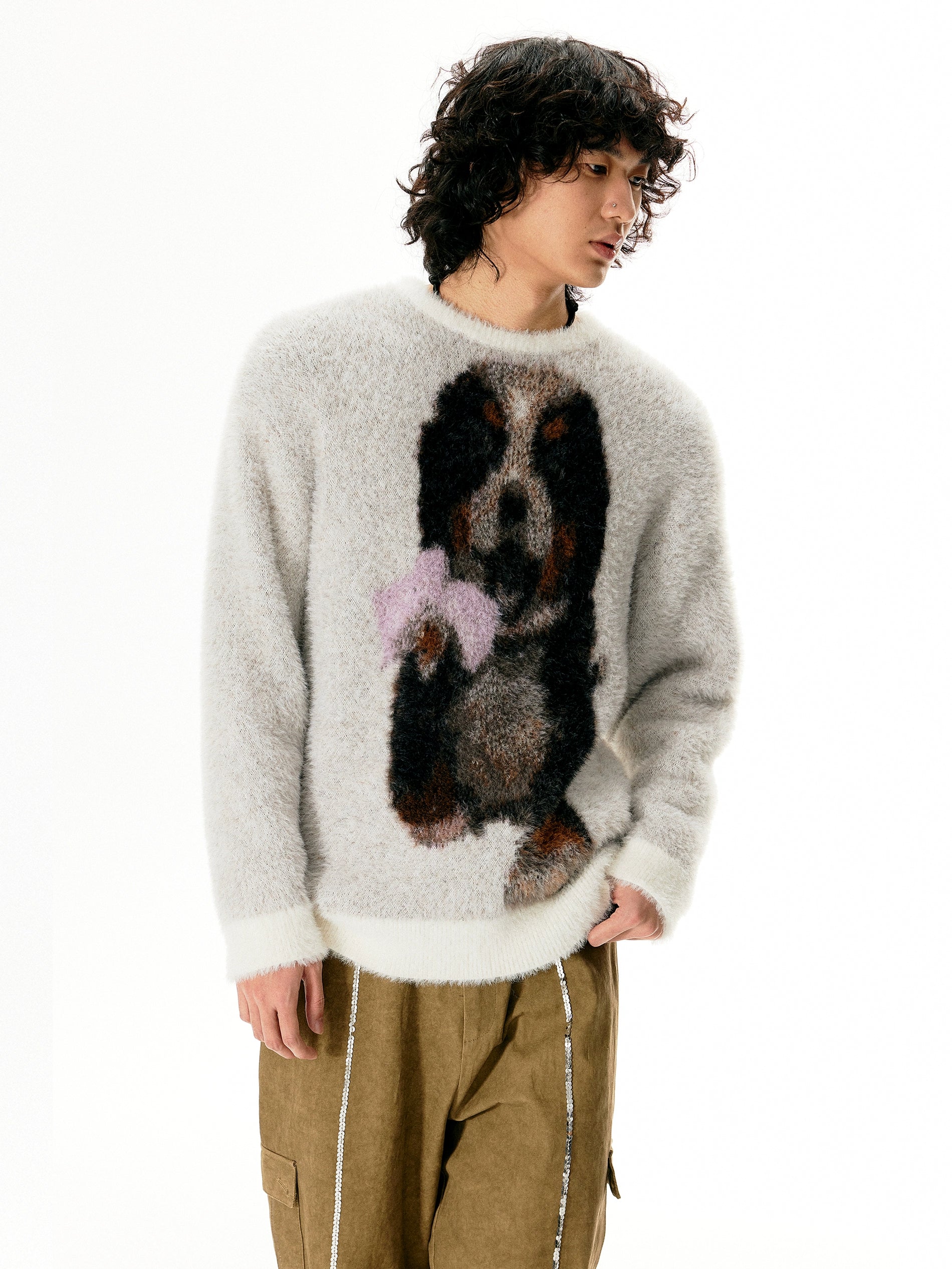 Bernese Mountain Dog Design Knit Sweater WN18863 – WONDER NOAH