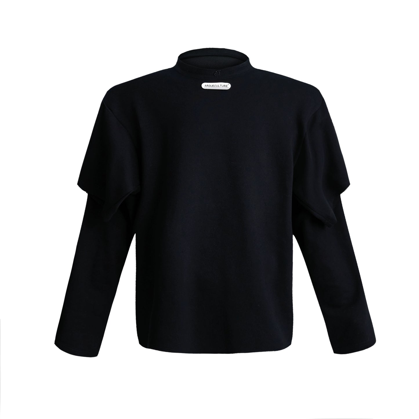 Double Layered Oversize Round Neck Sweatshirt WN7941