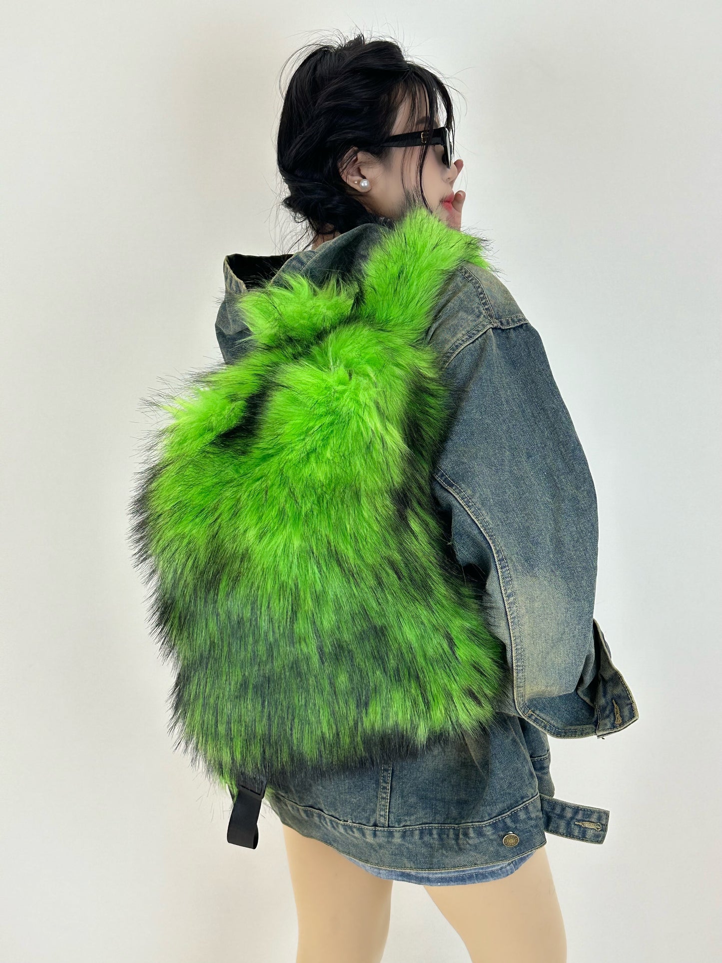 Plush Tassel Backpack WN20548-K2