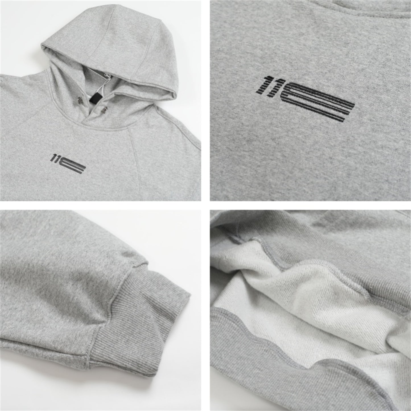 Embroidery Letter Oversize Hoodie WN11457