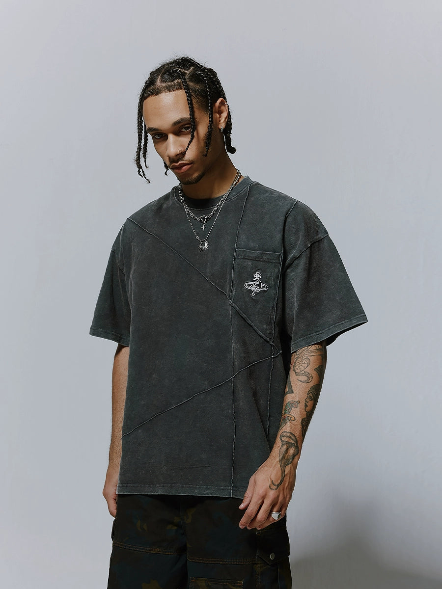 Washed Heavyweight Oversize Short Sleeve T-Shirt WN17465