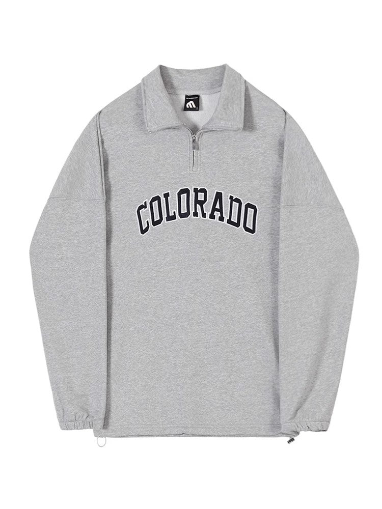 Oversize Embroidery Long Sleeve Sweatshirt WN6725