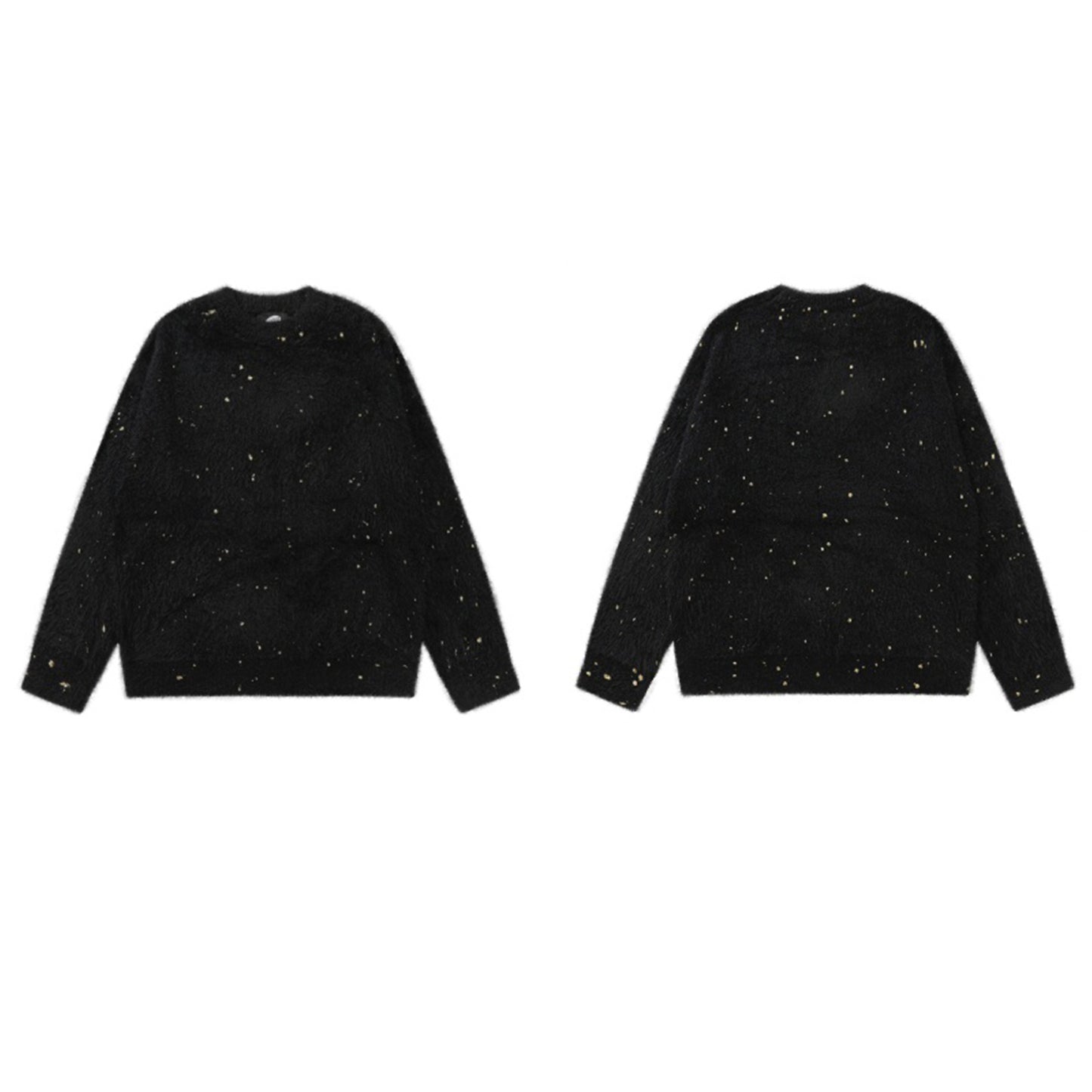 Sequin Design Oversize Knit Sweater WN11465