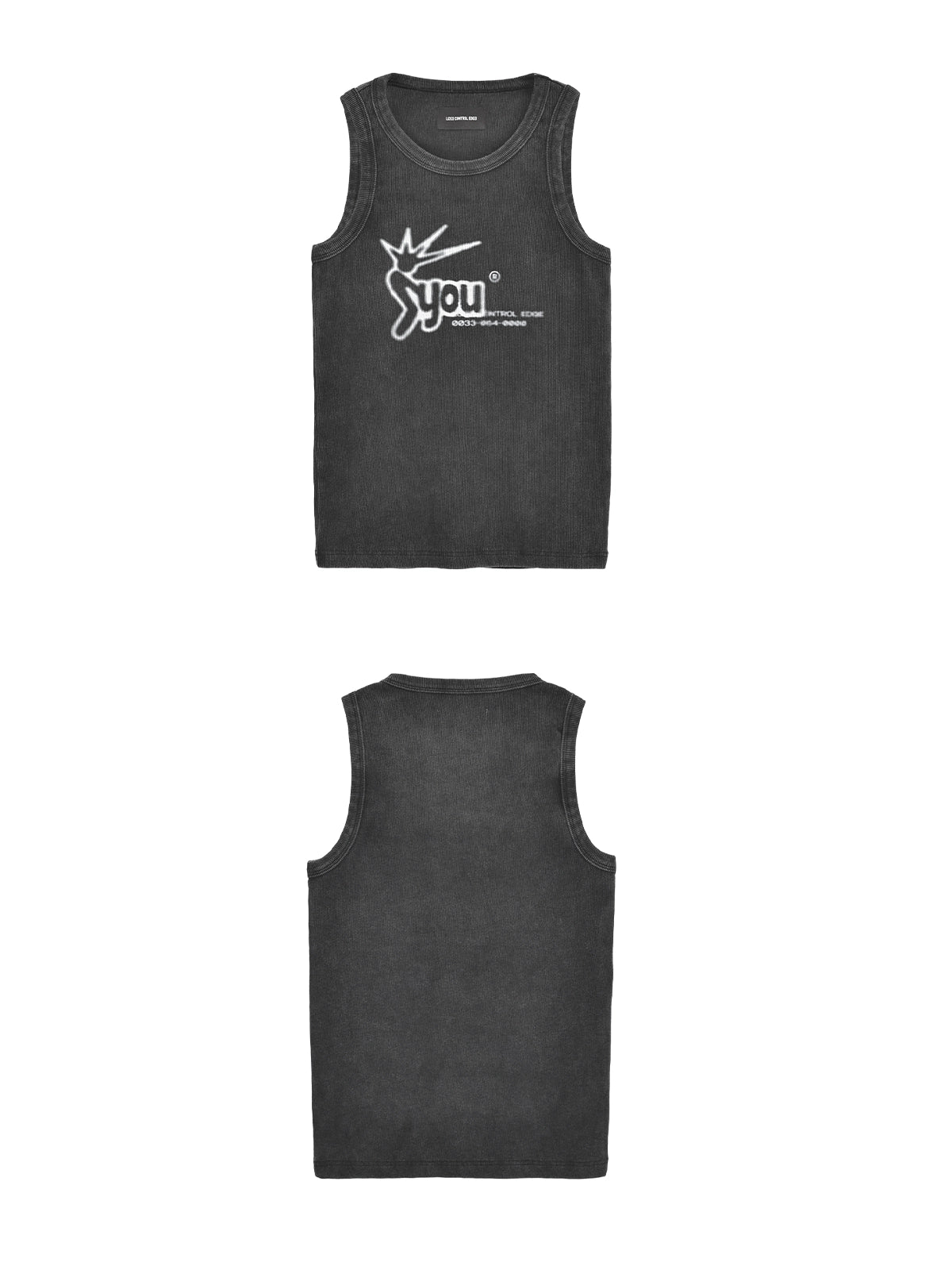 Washed Digital Print Tank Top WN20842