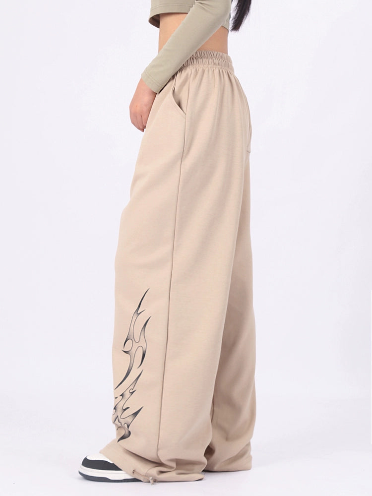 Draped Wide Leg Sweatpants WN17158
