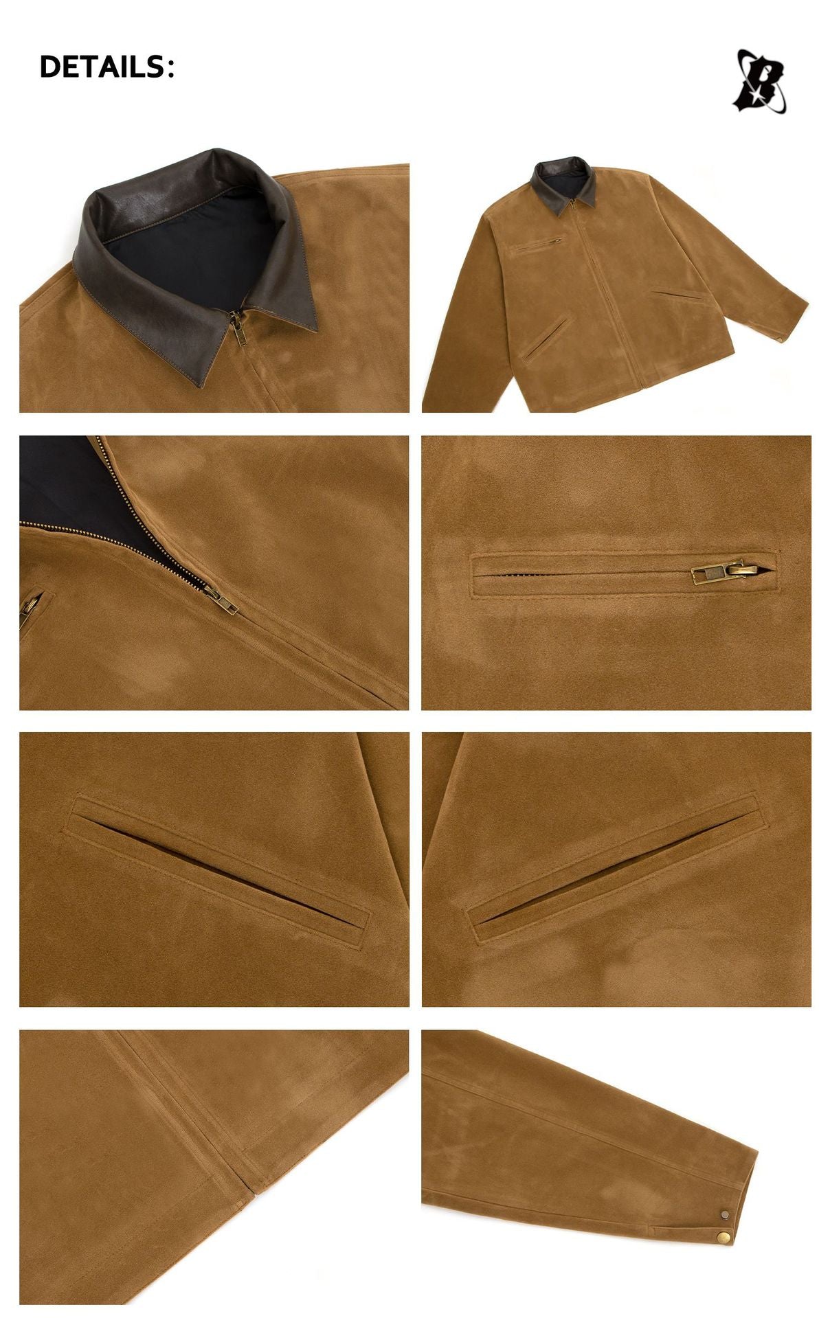 Color Block Turn-Down Collar Zip Jacket WN26190