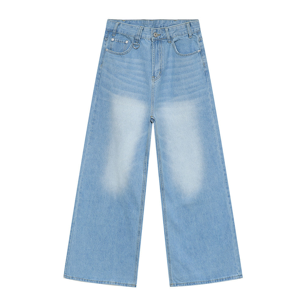 Gradient Washed Wide Leg Denim Jeans WN24985