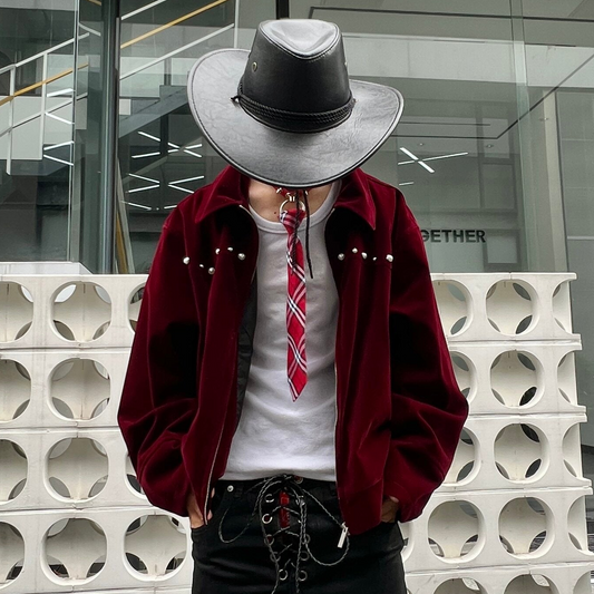 Velvet Pearl Lapel Jacket WN24030