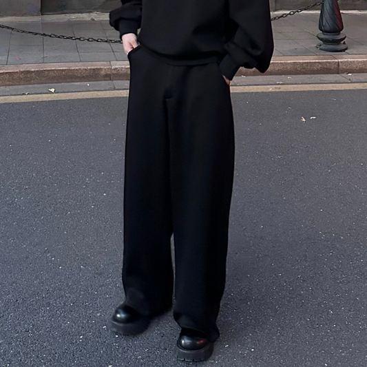Half-Zip Sweatshirt & Wide Leg Pants Setup WN25185
