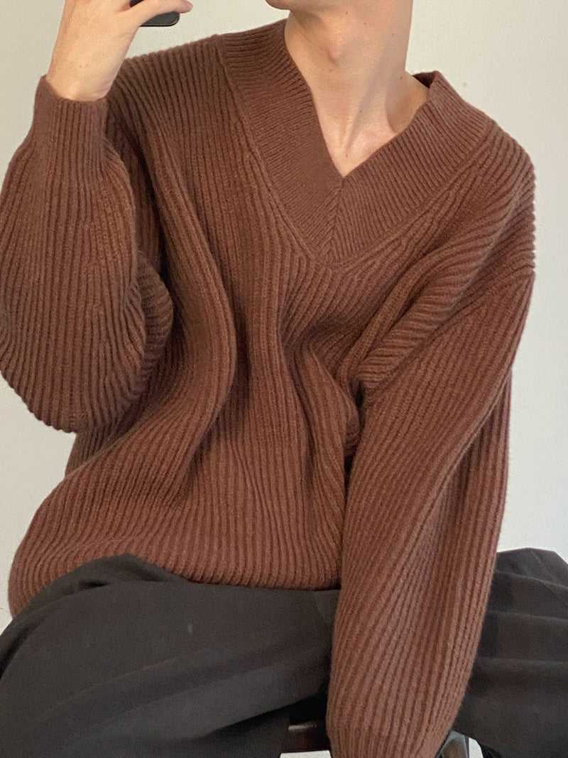 V-Neck Knit Sweater WN21682